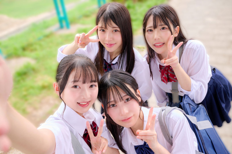 素人エロ動画｜【女子校生】 ひまり＆つぼみ＆ゆの＆わこ（deaa025）｜本編フル